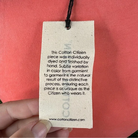 Nwt Cotton Citizen Bright Coral Tank Top - Picture 5 of 10